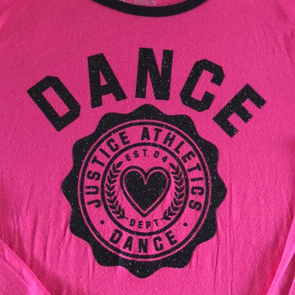 Justice Long-sleeve Tee, Dance - Bigger Kid’s size 24 - Picture 3 of 4
